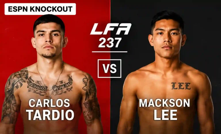 Carlos Tardio vs. Mackson Lee